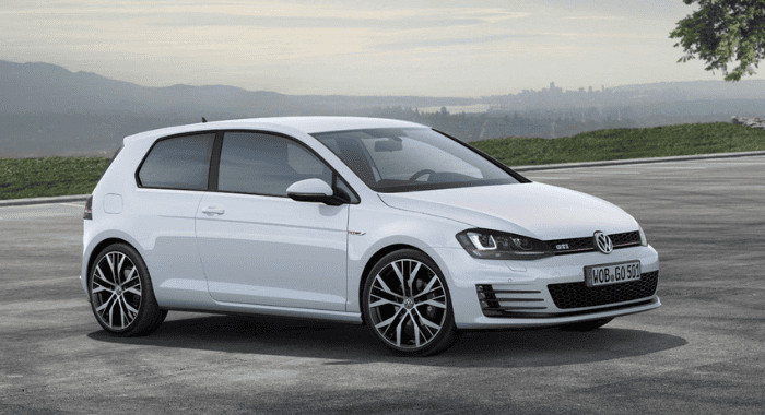 voiture vue de face avant Volkswagen polo gti